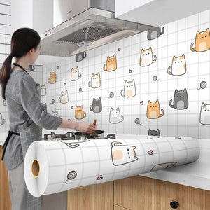 Kitchen Cartoon Modern Style Wallpaper