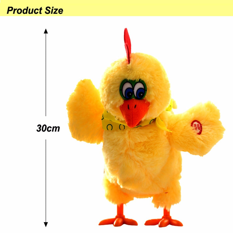 Funny Chicken Laying Egg Singing Dancing Plush Toy