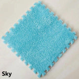 10Pcs/Lot Soft Plush Kids Carpet