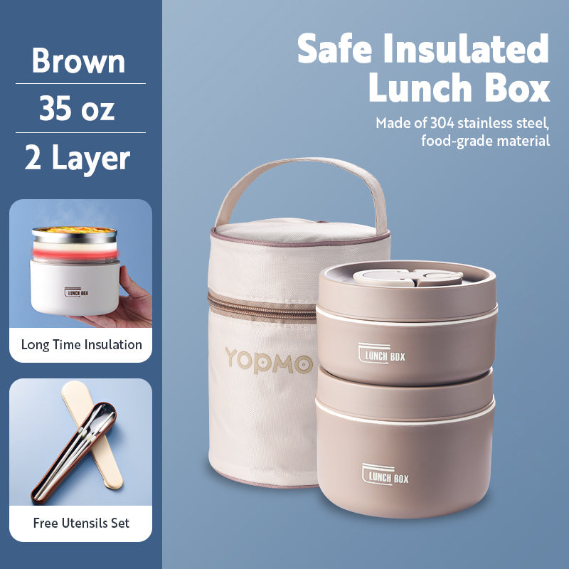 Portable Insulated Lunch Container Set