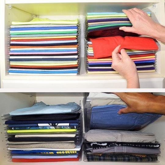 (50% Discount Today)Effortless Clothes Organizer (10 PCS)