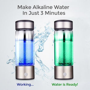 Portable Hydrogen Alkaline Water Bottle