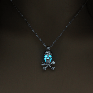 Glow In The Dark Skull Necklace