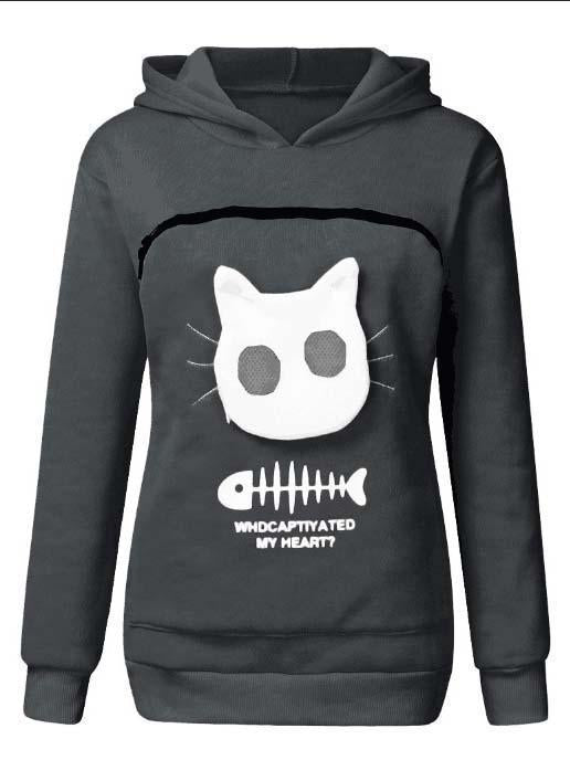 Funny Cat Lovers Hoodie Cuddle Pouch Who Captivated My Heart