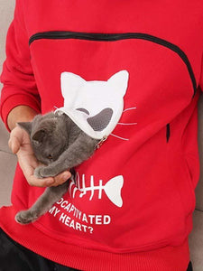 Funny Cat Lovers Hoodie Cuddle Pouch Who Captivated My Heart
