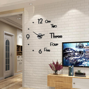 3D DIY Creative Wall Clock