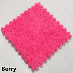 10Pcs/Lot Soft Plush Kids Carpet