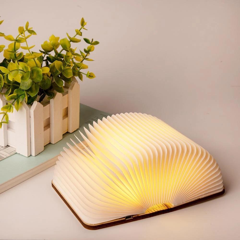 Portable Foldable Wooden LED Magnetic Book Desk Lamp