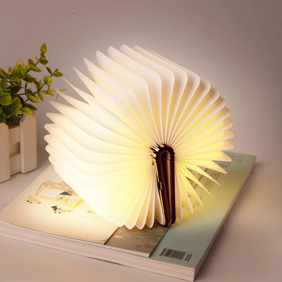 Portable Foldable Wooden LED Magnetic Book Desk Lamp