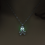 Glow In The Dark Skull Necklace