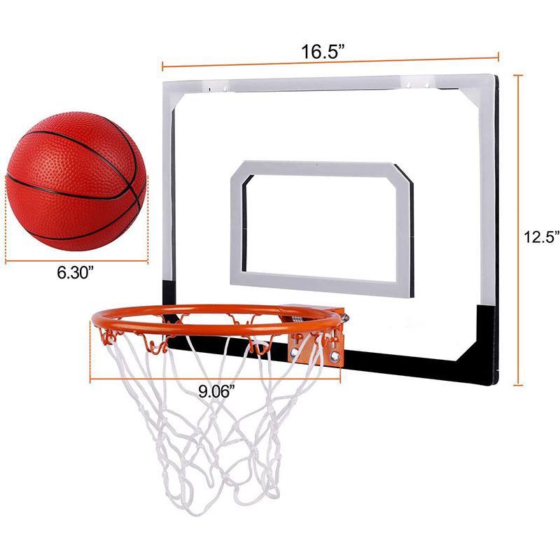 Indoor basketball hoop