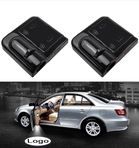 【2pcs Car Door Welcome Light—cartoon】Wireless Led Car Door Welcome Light Laser Projector Logo Ghost Shadow Lights Universal Paste Car Door Decorative Lamp Accessorie