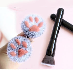 Super Cute 1pc Cat Feet Brush Blush Makeup