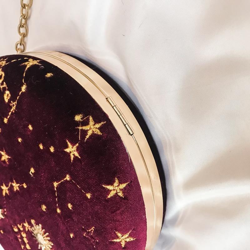 CIRCULAR CONSTELLATION CLUTCH