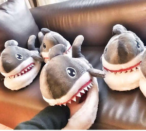 Shark Bite Warm Indoor Slippers