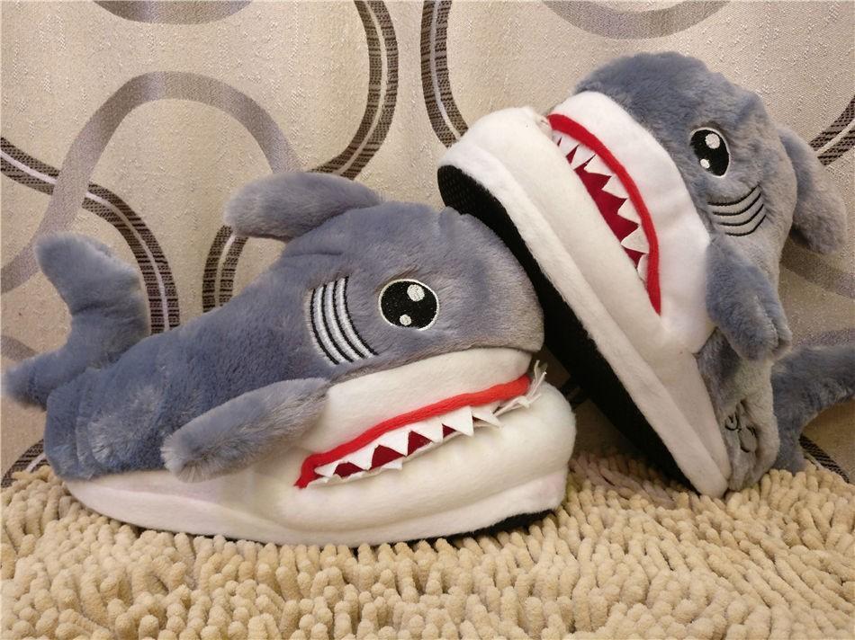 Shark Bite Warm Indoor Slippers