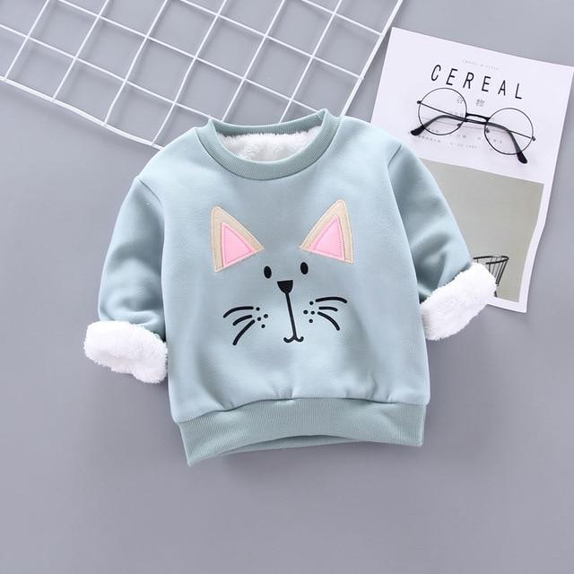 Winter Padded Pullovers Clothing Toddler Sweatshirts  1 2 3 4 Years