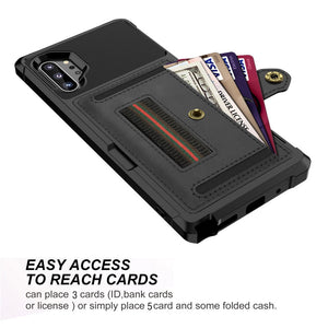 Luxury Leather Wallet Card Holder for Samsung Galaxy