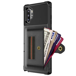 Luxury Leather Wallet Card Holder for Samsung Galaxy