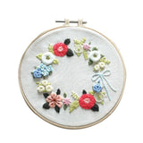 Flower Embroidery Kit Set for Beginners