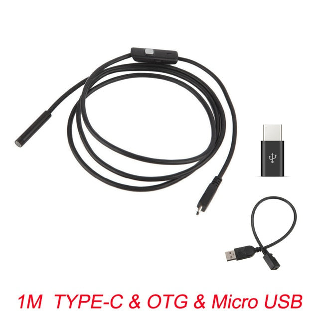 7mm Cellphone Flexible Endoscope Camera