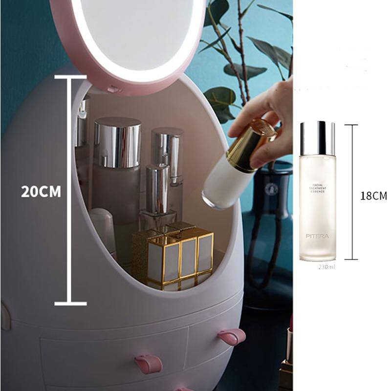 Cosmetic and Jewelry Organizer with Mirror