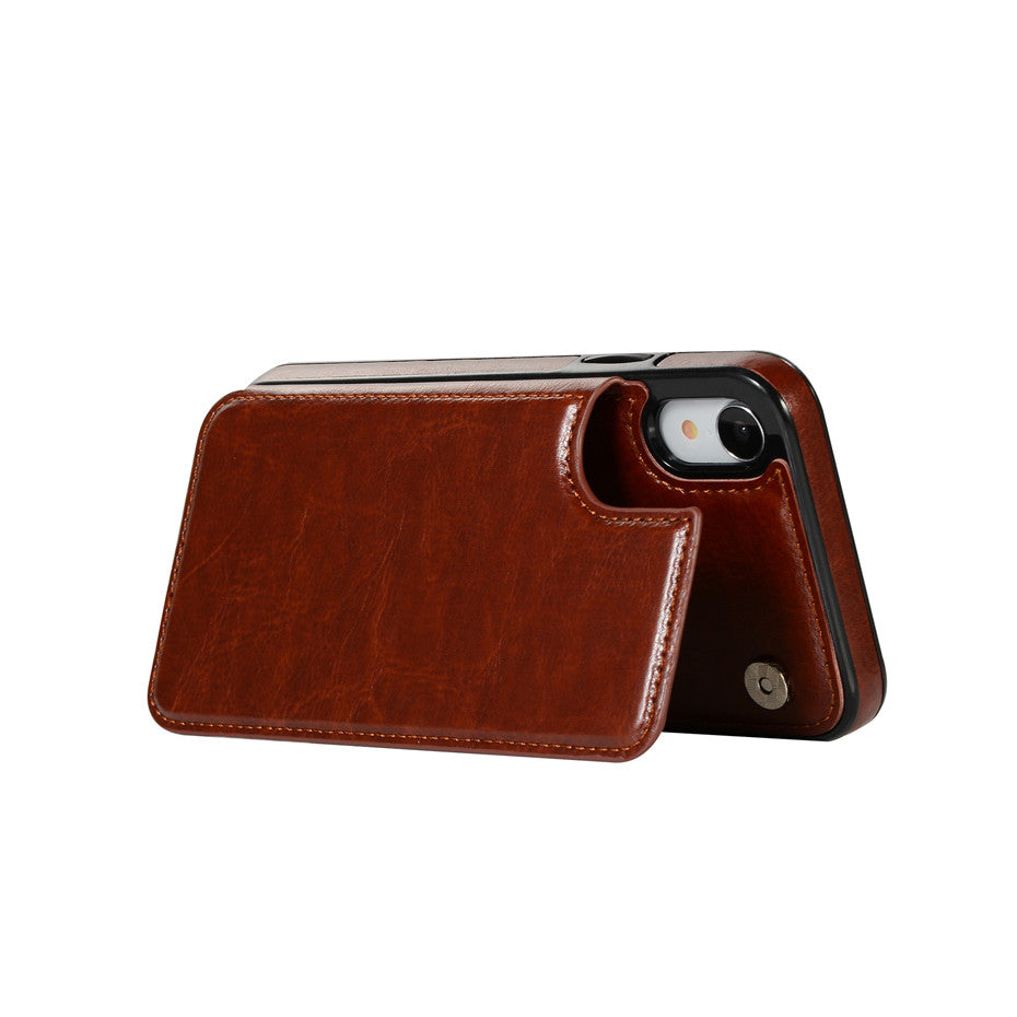 Luxury Leather Wallet card holder For iPhone