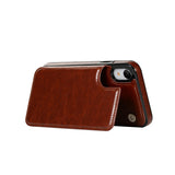 Luxury Leather Wallet card holder For iPhone