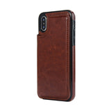 Luxury Leather Wallet card holder For iPhone