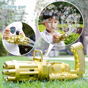 Gatling Bubble Gun Machine Magic Water Bubble