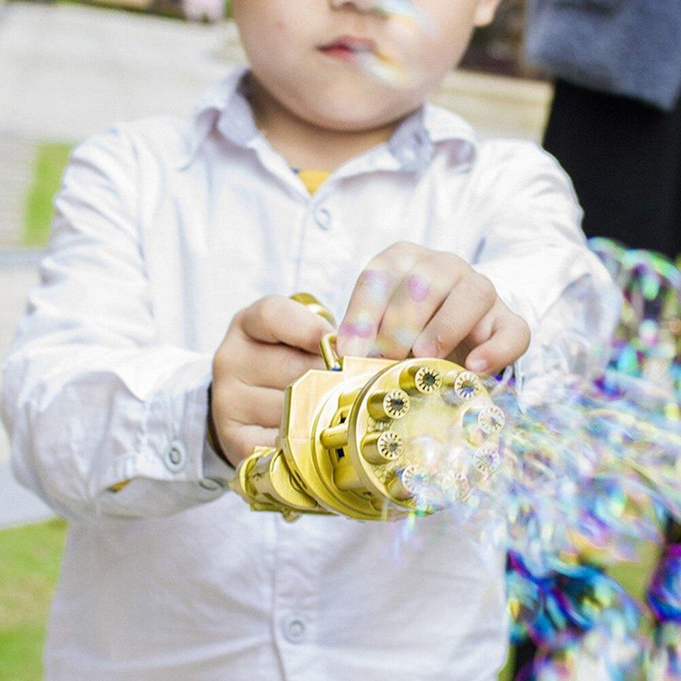 Gatling Bubble Gun Machine Magic Water Bubble