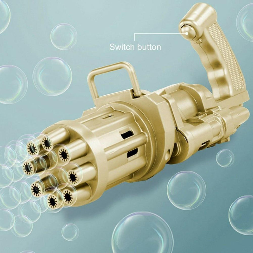 Gatling Bubble Gun Machine Magic Water Bubble