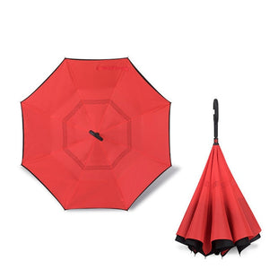 Reverse Folding Umbrella Double Layer Long Shank