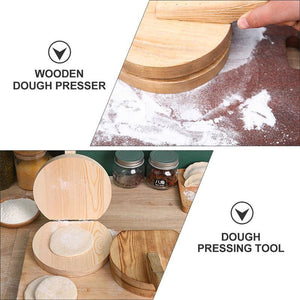 Wooden Dumpling Wrapper Presser