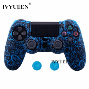 Ivyueen Silicone Skin & Grip Caps for PS4 Controller