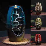 Ceramic Waterfall Smoke Incense Burner