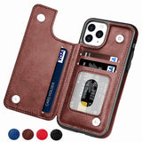 Luxury Leather Wallet card holder For iPhone