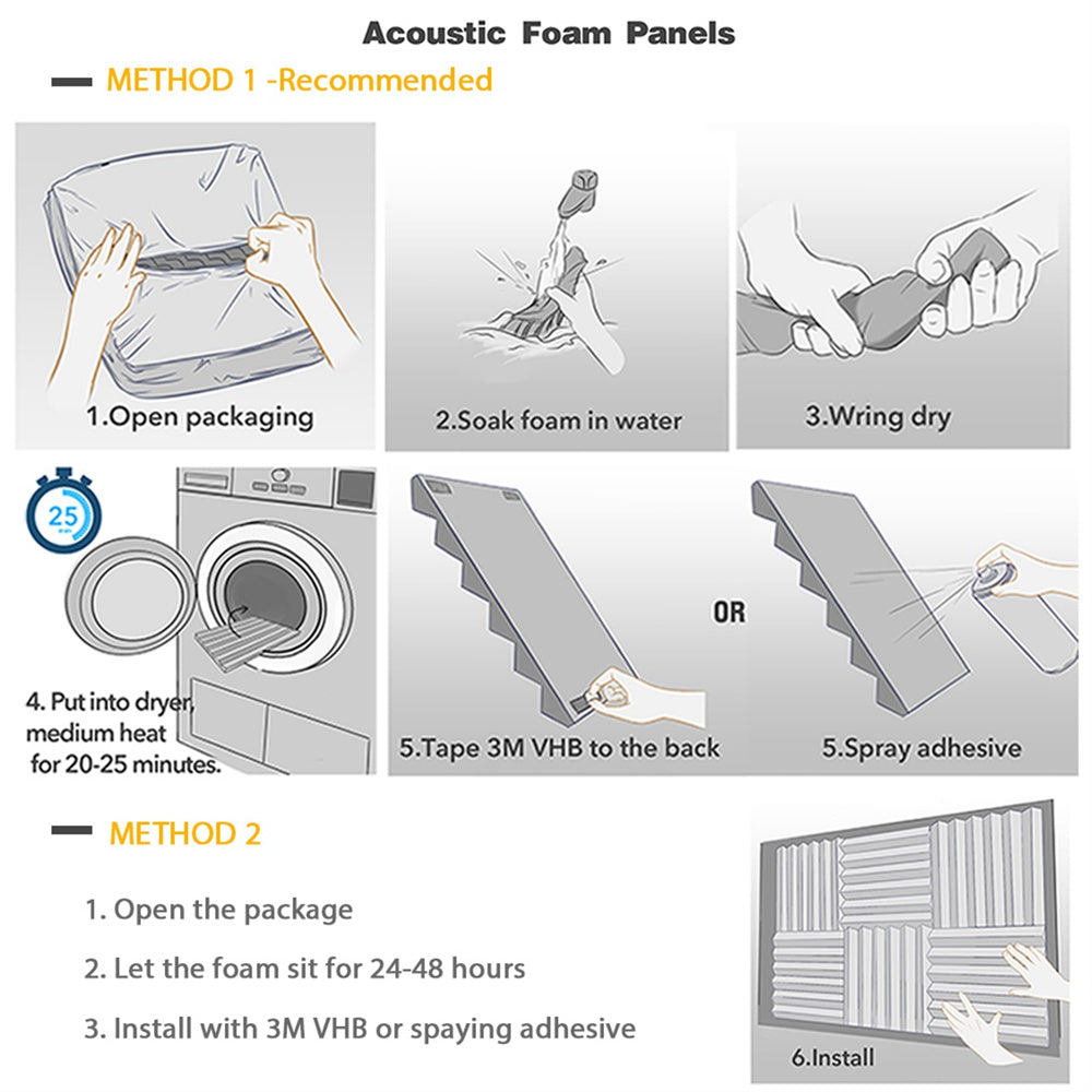 Soundproof Studio Foam Panels