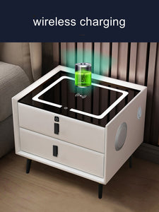 Smart LED Nightstand with Wireless Charging Pad