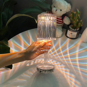 LED Diamond Crystal Projection Desk Lamp