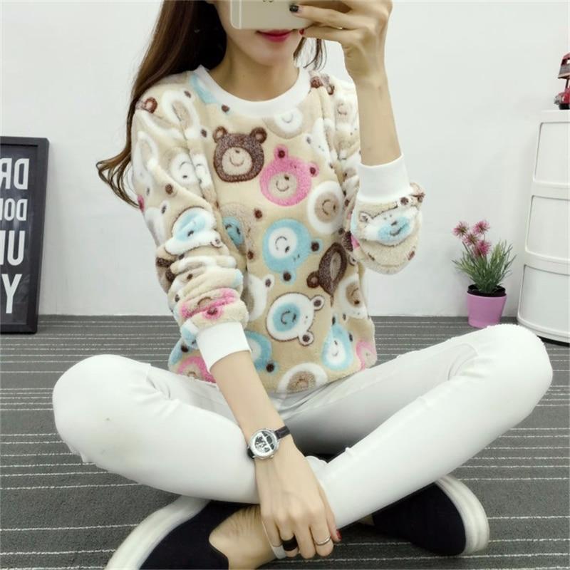 Cute  Women hoody Sweatshirt high quality Long sleeves