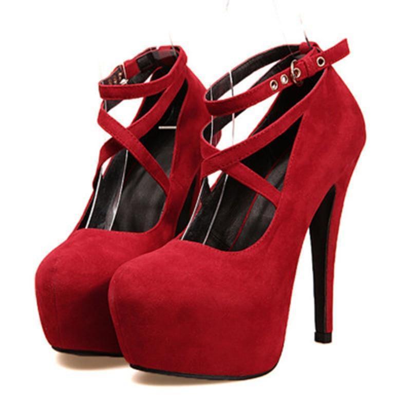 high-heeled shoes woman