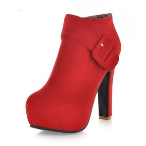 high heel short ankle boots