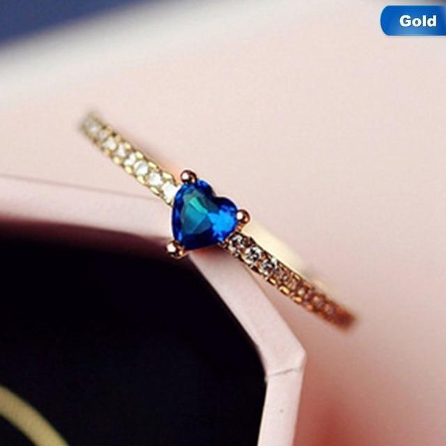 FREEDOM OF SPEECH BLUE HEART RING