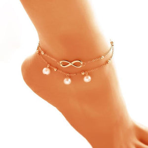 Cute Letter Infinity Love Anklet