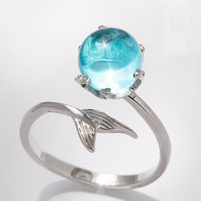 Blue Crystal ring