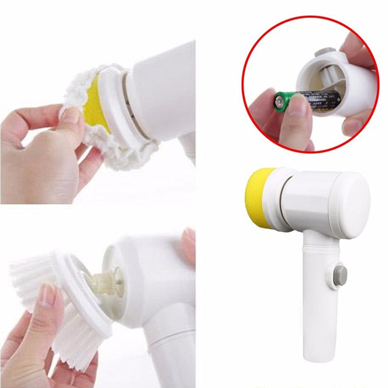 Handheld Kitchen Electric Cleaning Turbo Brush