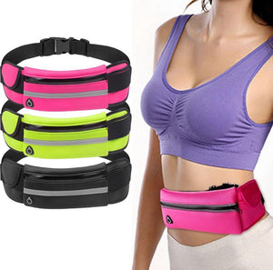 Waterproof running waist belt