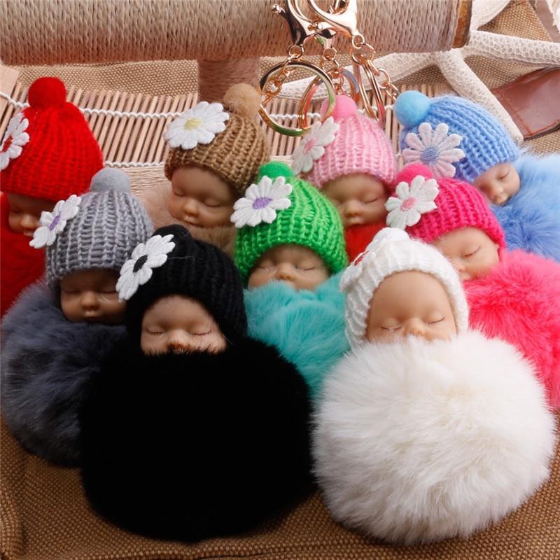 SLEEPING BABY DOLL KEYCHAIN