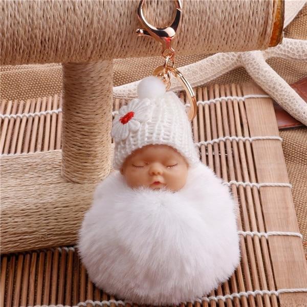 SLEEPING BABY DOLL KEYCHAIN